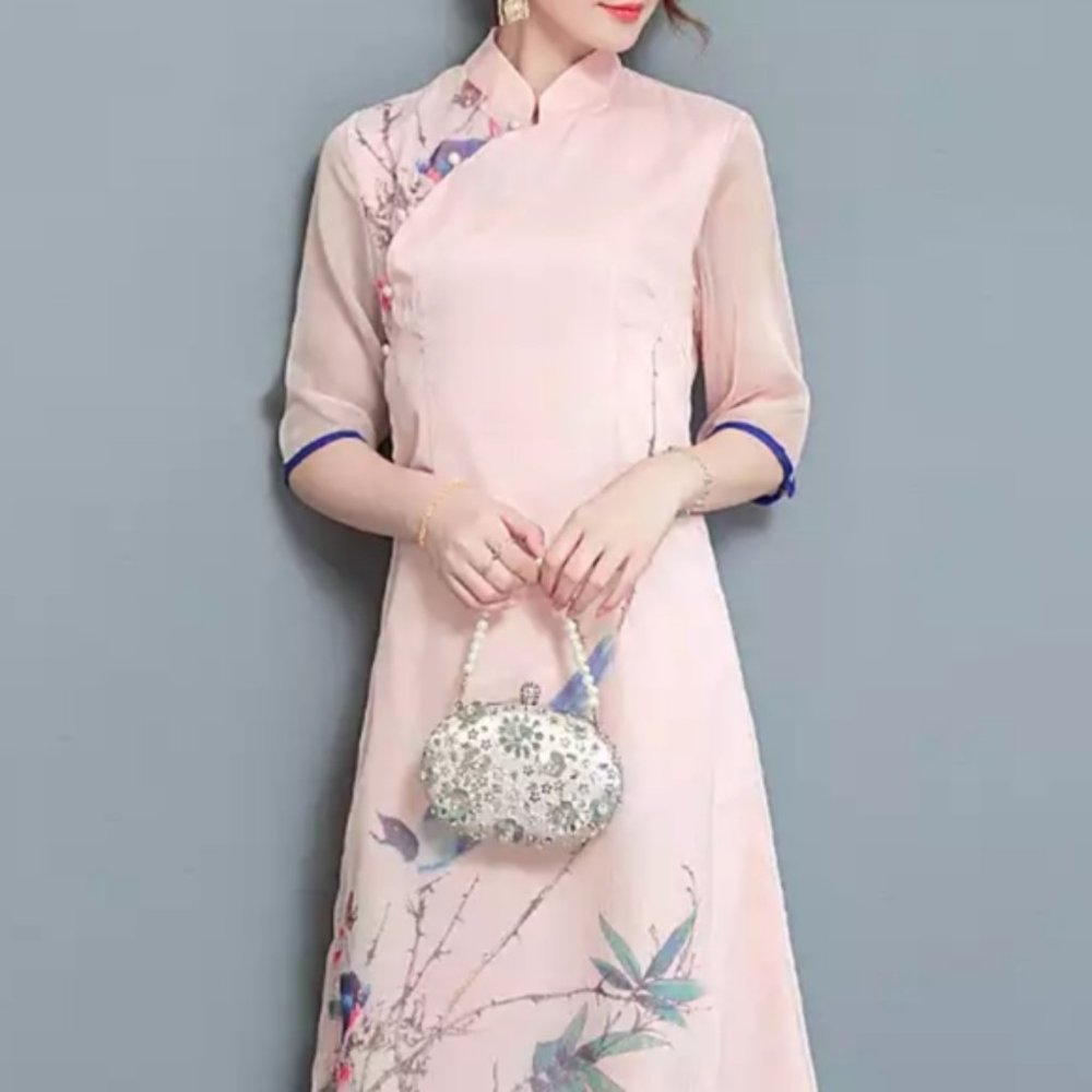 Traditional Chinese Dress Silk M
